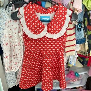 Lanoosh Red Twirl Dress